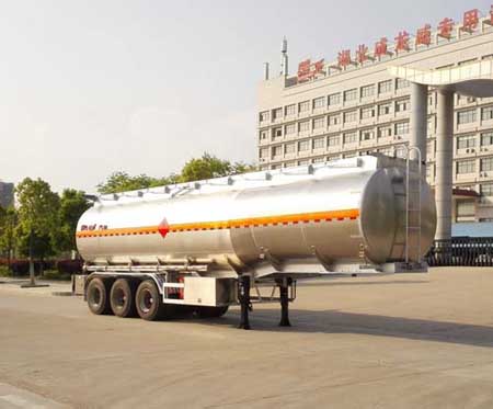 楚飞牌CLQ9405GYYBA型铝合金运油半挂车