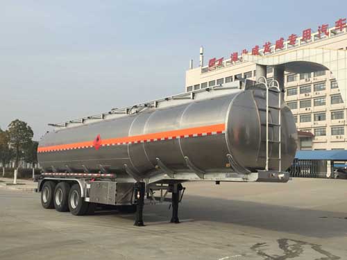 楚飞牌CLQ9403GYYBA型铝合金运油半挂车